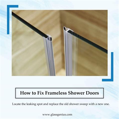 how to fix shower door leak|How to Fix a Leaking Glass Shower Door 